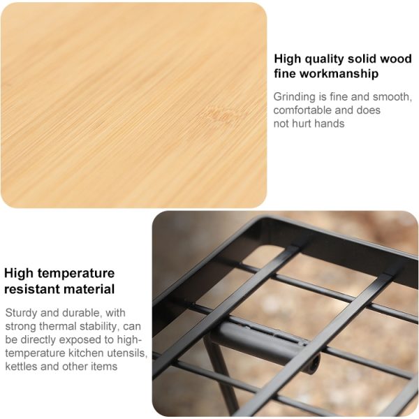 AOTU YT1001 Outdoor Multifunctional Desktop Bamboo Board - Image 3