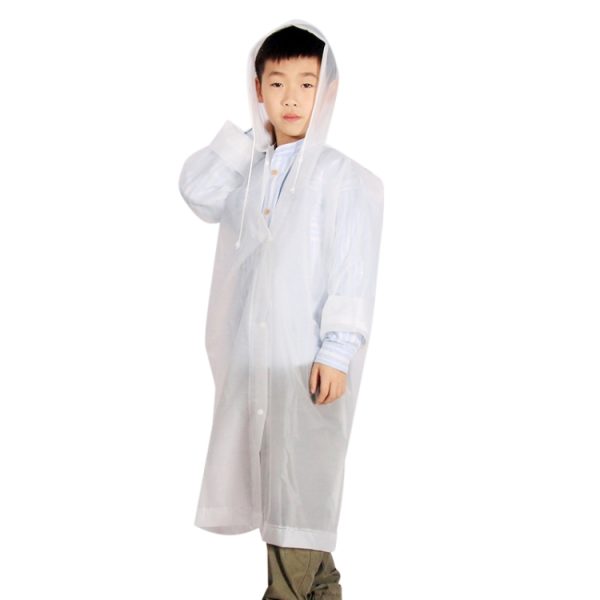 Outdoor Mountaineering Eva Thickened Children Fashion Raincoat Average Size - Image 2