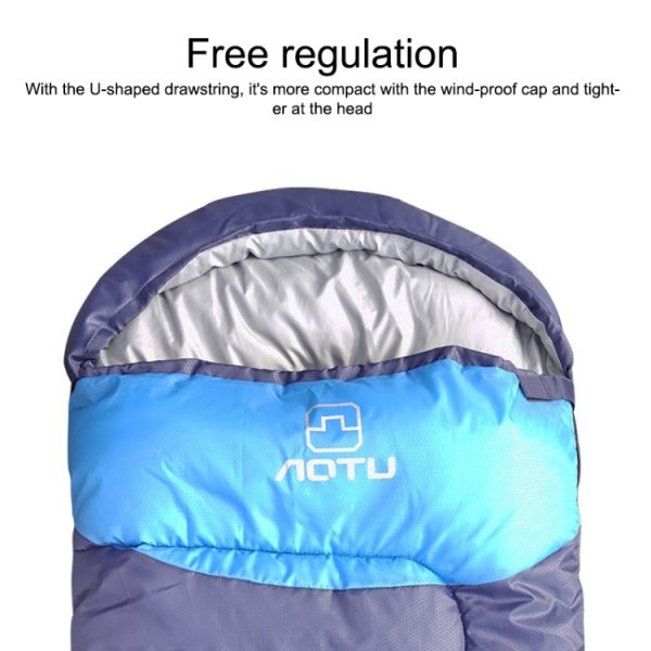 1.3kg Outdoor Camping Stitchable Envelope Warm Sleeping Bag, - Image 6