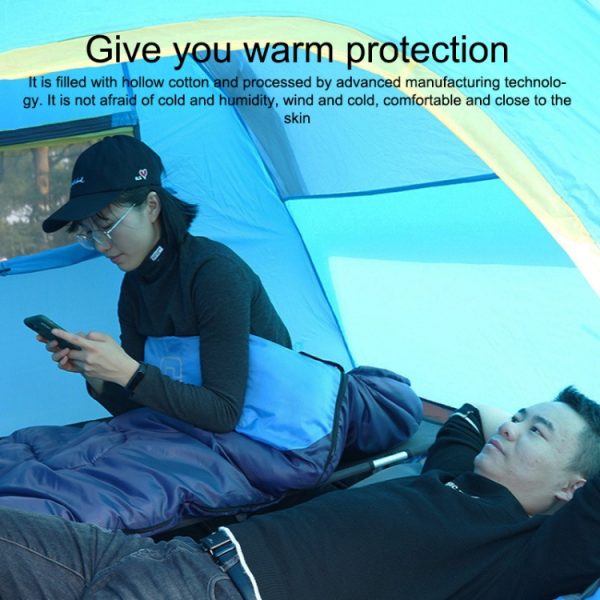 1.3kg Outdoor Camping Stitchable Envelope Warm Sleeping Bag, - Image 7