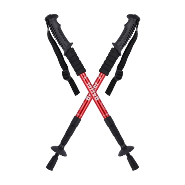 Folding Adjustable Crutch / Walking Stick with Compass, Height: 0.5-1.1m (Random Color Delivery) - Image 2