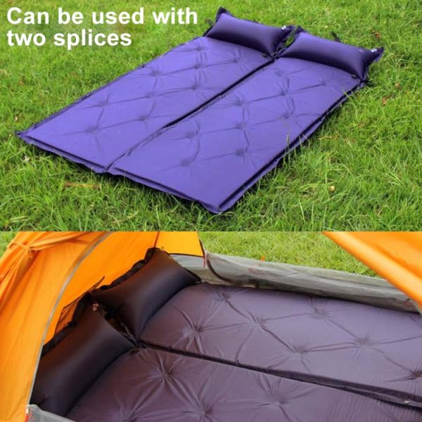 Automatic Inflatable Sleeping Pad Moisture Proof Pad with Pillow - Image 5