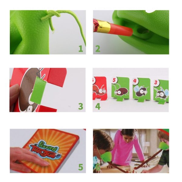 Tricky Props Lizard Tongue Snatch Interactive Sports Board Game Toys – Image 3