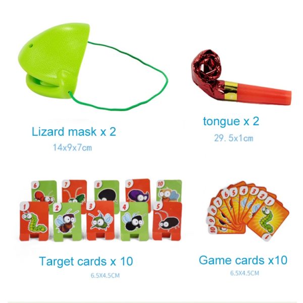 Tricky Props Lizard Tongue Snatch Interactive Sports Board Game Toys – Image 4