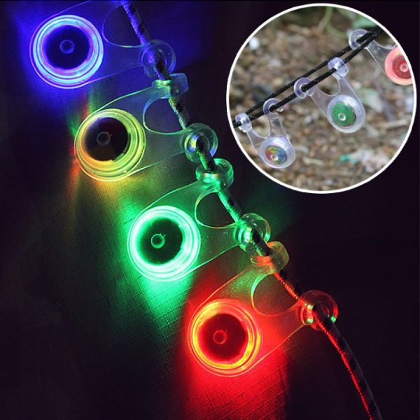 10 PCS Outdoor Camping Tent Silicone Hanging Lamp LED Bicycle Warning Taillight, - Image 4