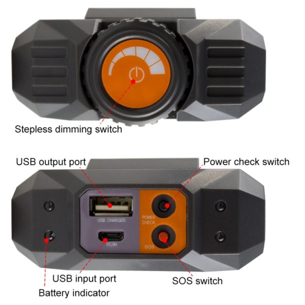 Camping Tent Light Outdoor Rechargeable Portable USB Camping Lantern - Image 4