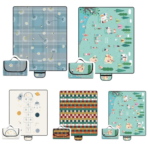 Outdoor Thickened Moisture-proof Waterproof Portable Camping Mat, Y008(2x2m), Y009(2x2m), Y011(2x2m), Y012(2x2m), Y017(2x2m) - Image 2