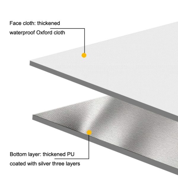Outdoor Thickened Moisture-proof Waterproof Portable Camping Mat, Y008(2x2m), Y009(2x2m), Y011(2x2m), Y012(2x2m), Y017(2x2m) - Image 3