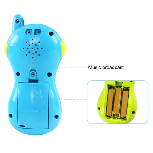 Children Intelligent Light Changing Face Phone Music Early Education Puzzle Simulation Phone, Random Color Delivery - Image 4