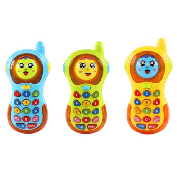 Children Intelligent Light Changing Face Phone Music Early Education Puzzle Simulation Phone, Random Color Delivery - Image 7