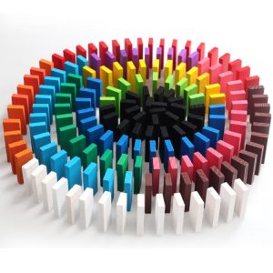 120 PCS / Set Building Blocks Competition Puzzle Early Education Wooden Toys for Children Adult, 120pcs 10 Colors, 120pcs 12 Colors