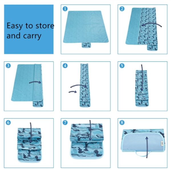 Picnic Mat Outdoor Portable Supplies Moisture Proof Picnic Grass Mat - Image 7