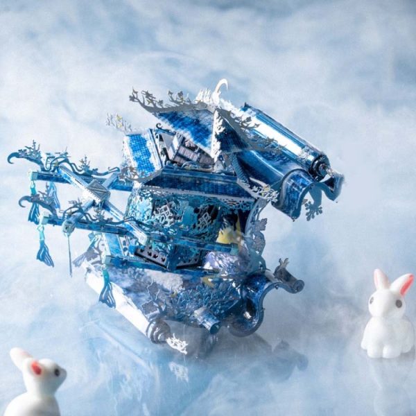 3D Metal Assembled Model Lunar Dyed Dawn Sedan Chair Puzzle Toy - Image 2