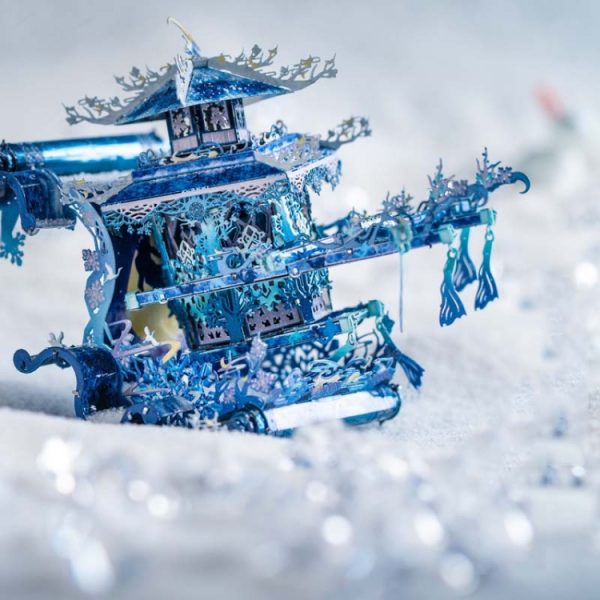 3D Metal Assembled Model Lunar Dyed Dawn Sedan Chair Puzzle Toy - Image 3