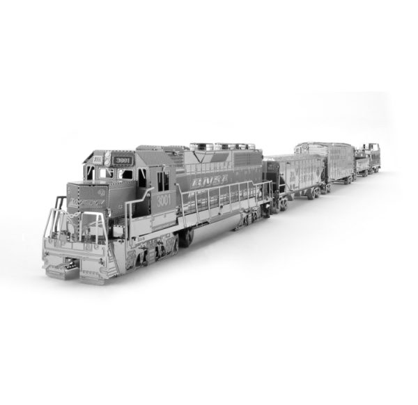 3D Metal Assembly Model Train Drilling Cruise DIY Puzzle, Train Set, Oil Drilling and Cruise Set
