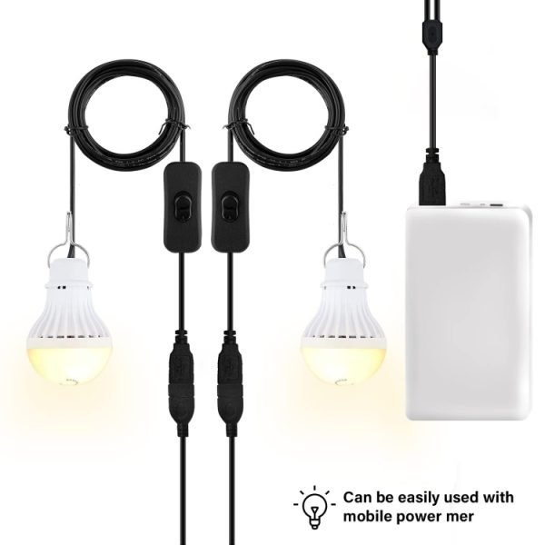 USB Bulb Camping Light Emergency Light, 2 PCS – Image 5