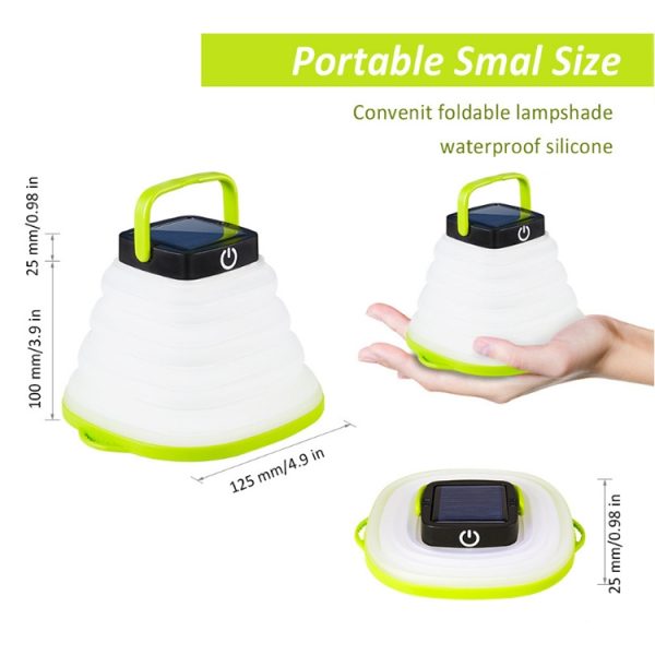 Folding Solar Lamp Outdoor Camping Tent Lamp LED Camping Lamp – Image 5