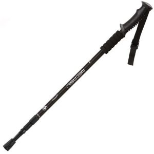NECASIL Three-section Aluminum Alloy Straight Handle Retractable Trekking Trekking Pole, Three-section (Black), Three-section (Red), Three-section (Blue), Three-section (Silver), Three-section (Purple)