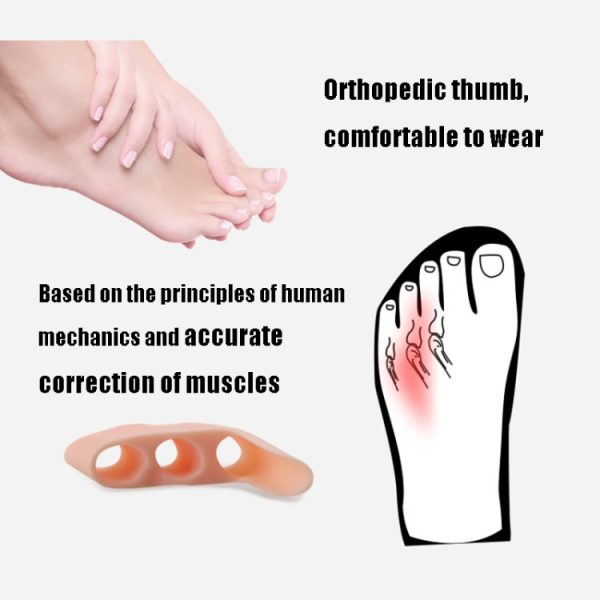 1 Pairs Three-hole Split Toe Protects Thumb External Separator – Image 7