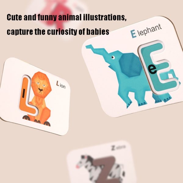 XHN-001 Number Letter Matching Cognitive Card Double-Sided 3D Puzzle Children Puzzle Early Education Toy - Image 6
