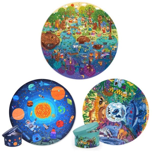 MiDeer Children Educational Early Education Paper Picture Puzzle Toy 150 PCS / Set, Spacewalk, Day and Night, World Animals – Image 2