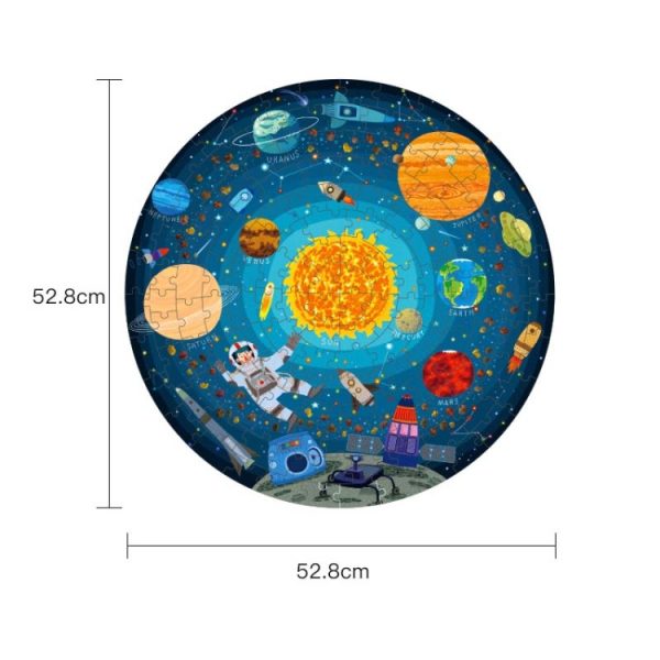 MiDeer Children Educational Early Education Paper Picture Puzzle Toy 150 PCS / Set, Spacewalk, Day and Night, World Animals – Image 4