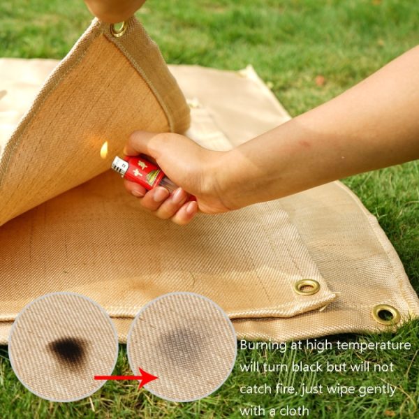 CLS Picnic Barbecue Heat Insulation Pad Glass Fiber Flame Retardant Cloth - Image 3