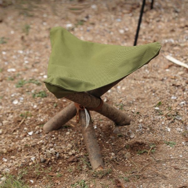 Outdoor Camping Waterproof Canvas Portable Triangle Stool Cloth - Image 2