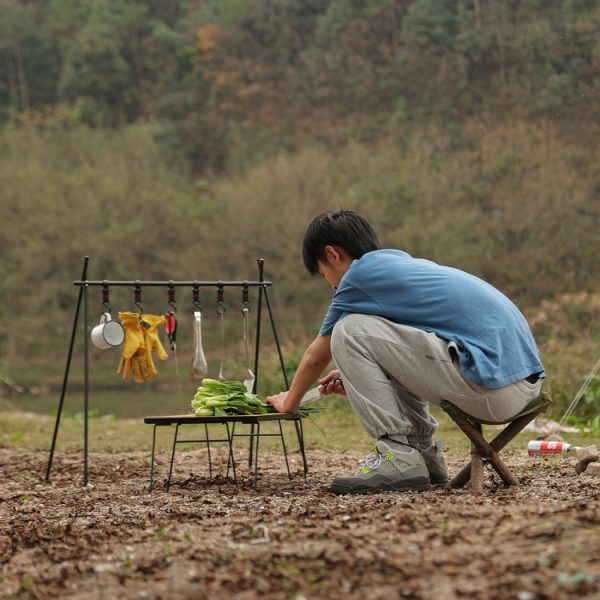 Outdoor Camping Waterproof Canvas Portable Triangle Stool Cloth - Image 11