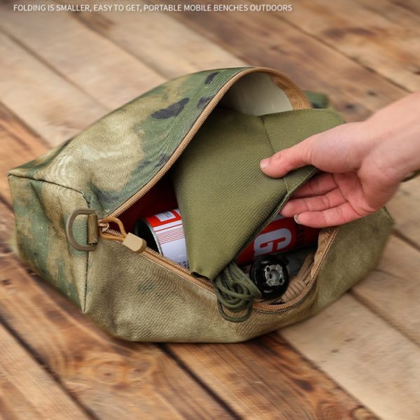 Outdoor Camping Waterproof Canvas Portable Triangle Stool Cloth - Image 5