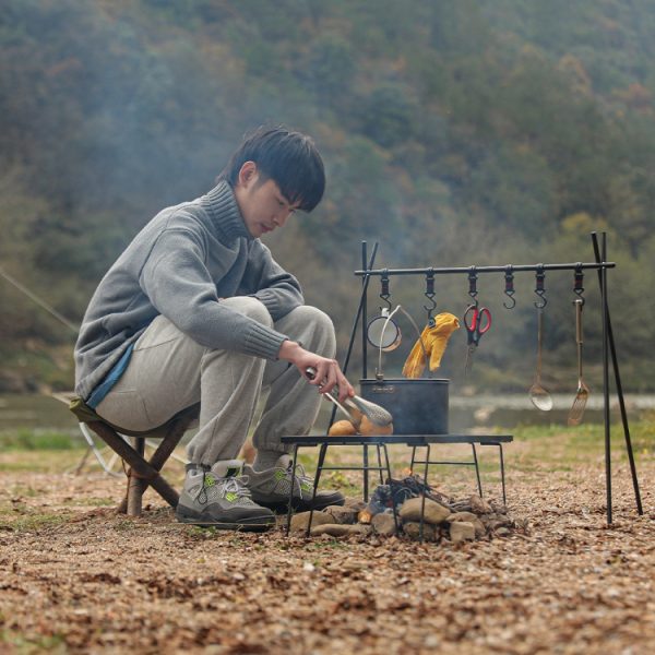 Outdoor Camping Waterproof Canvas Portable Triangle Stool Cloth - Image 9
