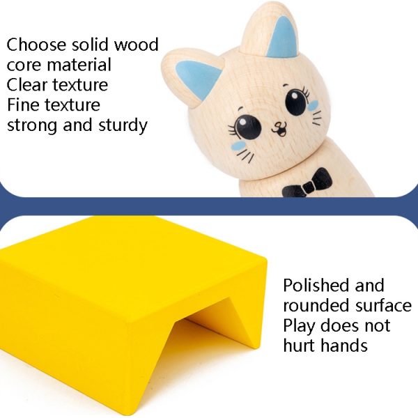 Children Puzzle Creative Assembling Building Blocks Cat Magic Box Baby Early Education Board Game Toys - Image 5