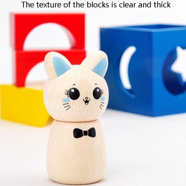 Children Puzzle Creative Assembling Building Blocks Cat Magic Box Baby Early Education Board Game Toys - Image 7
