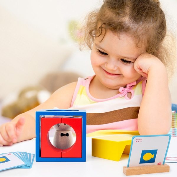 Children Puzzle Creative Assembling Building Blocks Cat Magic Box Baby Early Education Board Game Toys - Image 9