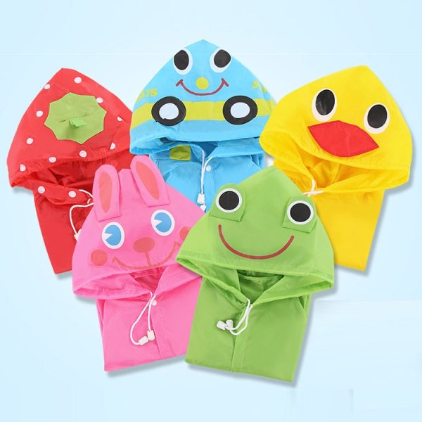 Children Cartoon Raincoat Student Poncho, - Image 2
