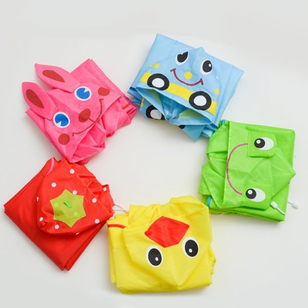 Children Cartoon Raincoat Student Poncho, - Image 7