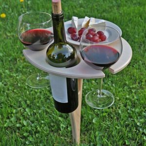 Wine Rack Outdoor Picnic  Folding Table