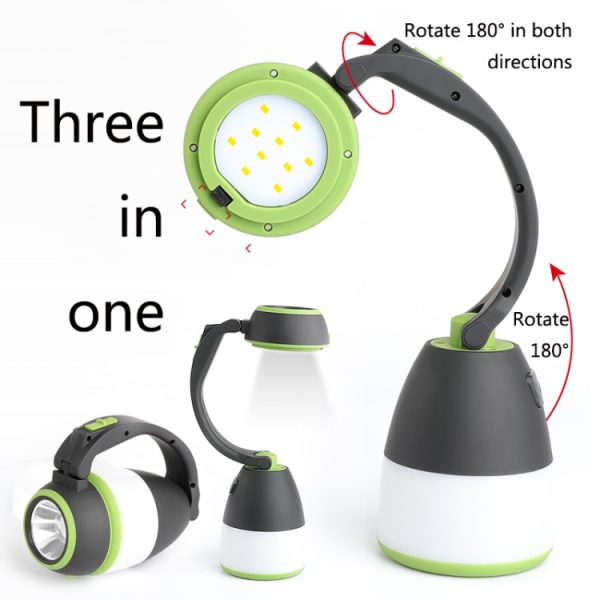 USB Home Table Outdoor Adventure Camping Lamp LED Glare Flashlight – Image 4