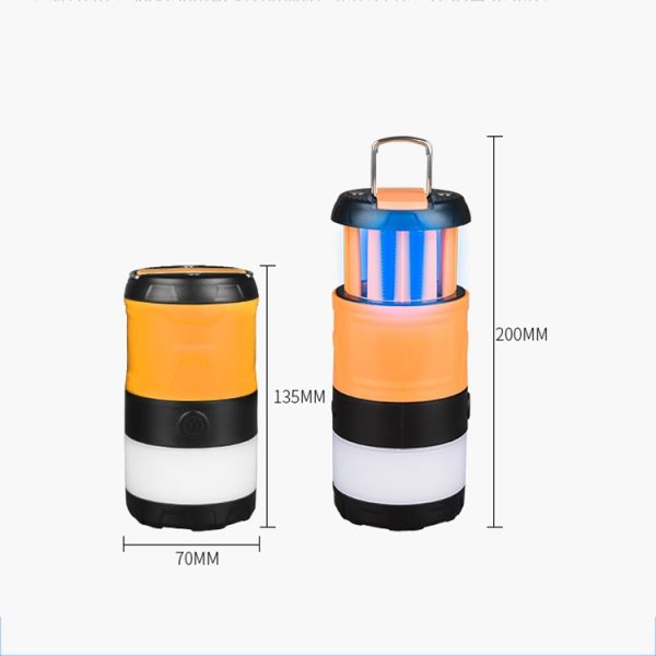Outdoor LED Waterproof Electric Mosquito Killer Camping Lamp Flashlight - Image 3