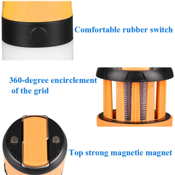 Outdoor LED Waterproof Electric Mosquito Killer Camping Lamp Flashlight - Image 7
