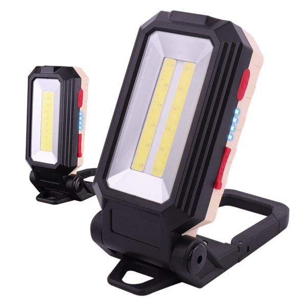 Glare Car Inspection USB Charging LED Folding Camping Lamp with Hook + Magnet, - Image 2