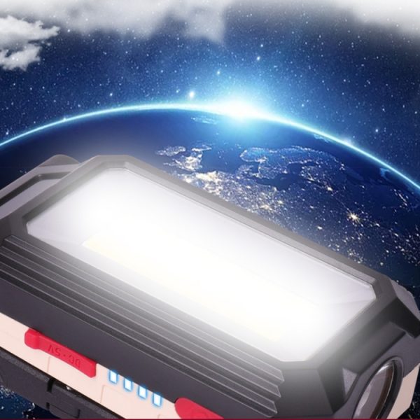 Glare Car Inspection USB Charging LED Folding Camping Lamp with Hook + Magnet, - Image 6