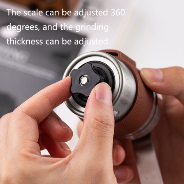 Portable Hand Crank Coffee Machine Stainless Steel Manual Grinder, Medium – Image 4