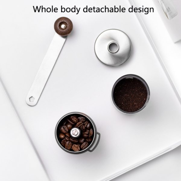 Portable Hand Crank Coffee Machine Stainless Steel Manual Grinder, Medium – Image 5