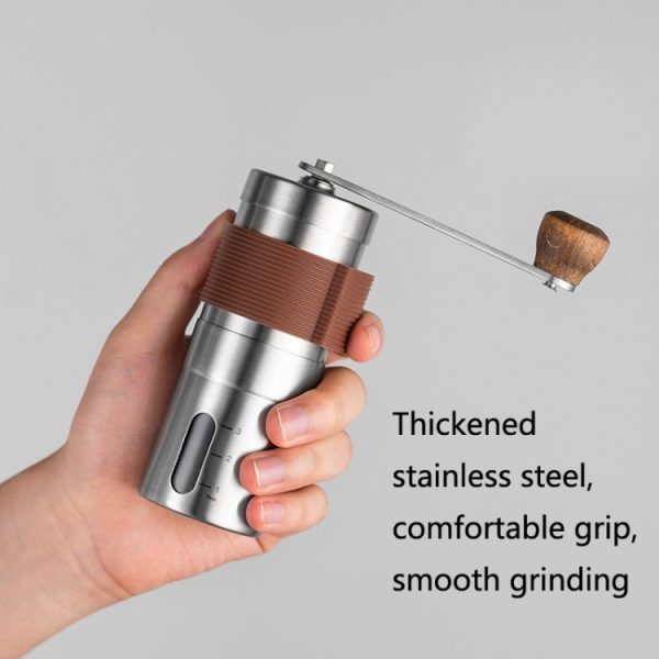 Portable Hand Crank Coffee Machine Stainless Steel Manual Grinder, Medium – Image 6