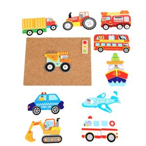 MQY-9988 Early Childhood Education Puzzles Baby Wooden Puzzle Toys, Traffic, Plant, Space, Animal