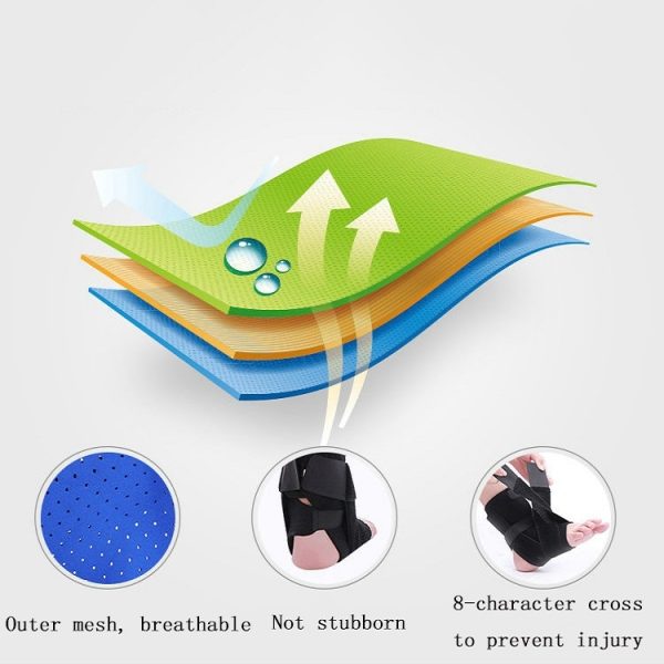 Breathable Ankle Support Orthosis Foot Support Ankle Brace, S, M, L, XL - Image 3