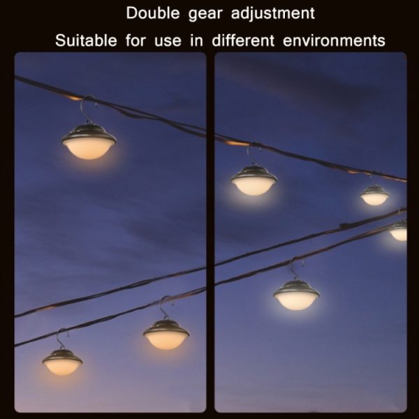 Outdoor Portable Hanging USB Charging Camping Light, Black, Beige - Image 4