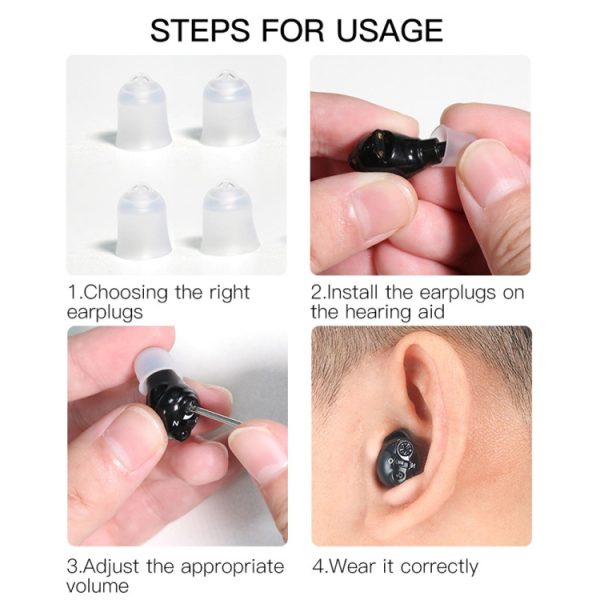 Old People Voice Amplifier Hearing Aid Magnetic Charge Dual-unit Sound Collector - Image 7