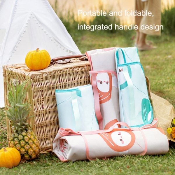 Outdoor Beach Waterproof Floor Mat Portable Picnic Cloth Folding Blanket, Size:, Small (Toast Orange), Medium (Toast Orange), Large (Toast Orange), Small (Green), Medium (Green), Large (Green) – Image 5